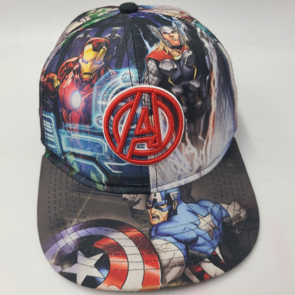 Youth‎ Avengers Hat Snapback Marvel Comics Captain America Iron Man Thor Hulk
